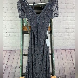 Pizarro Nights Heavily Beaded Dress